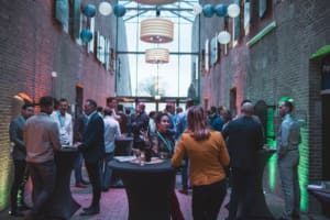 Finance Drinks locatie met deelnemers